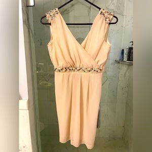 Good condition cocktail dress with beautiful rhinestone details